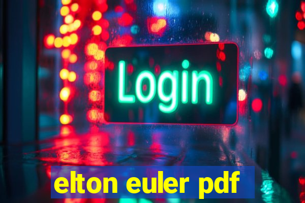 elton euler pdf